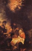 Shepherds to the manger pilgrimage Bartolome Esteban Murillo